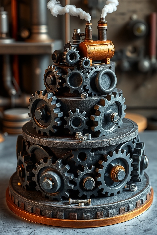 edible industrial machinery cakes
