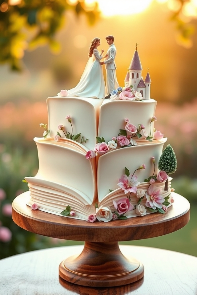 edible pages storybook cake