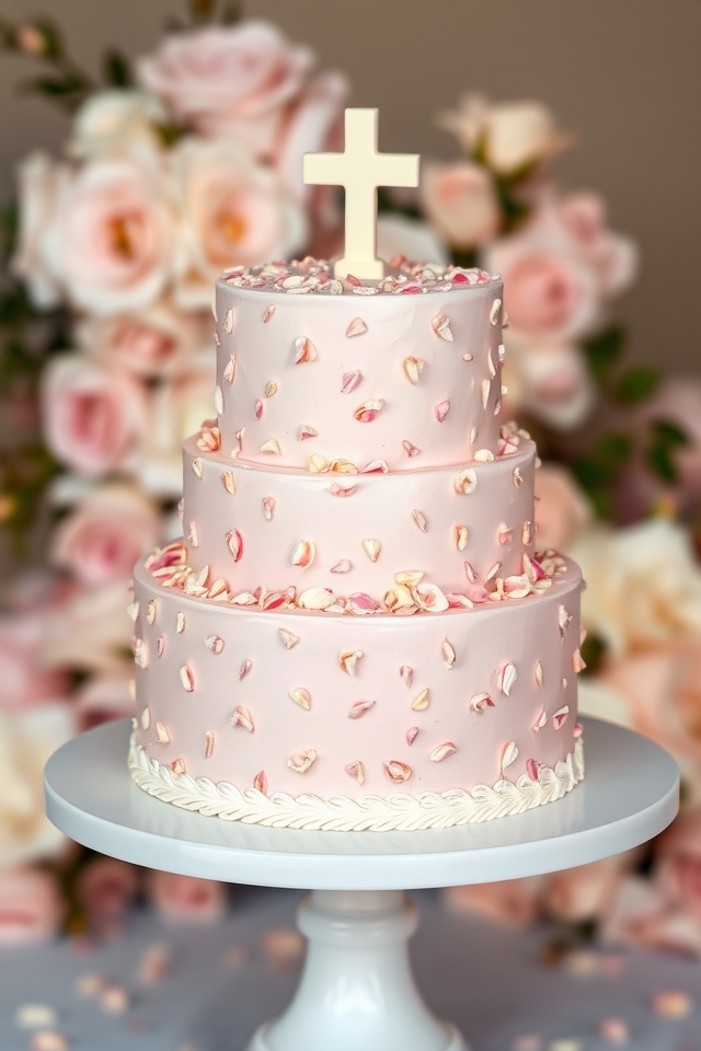 edible rose petals sprinkled