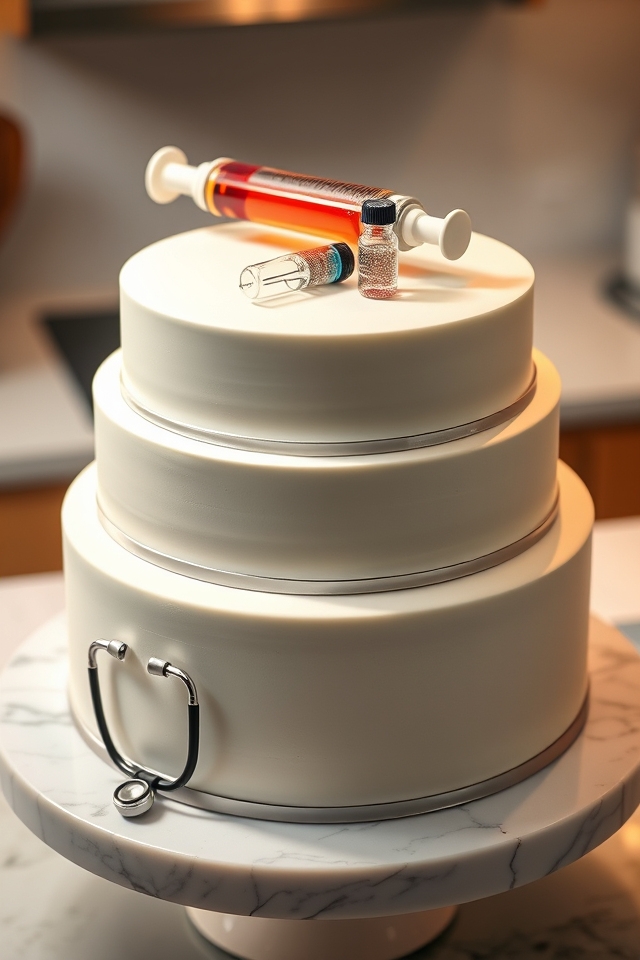 edible syringe vial accents