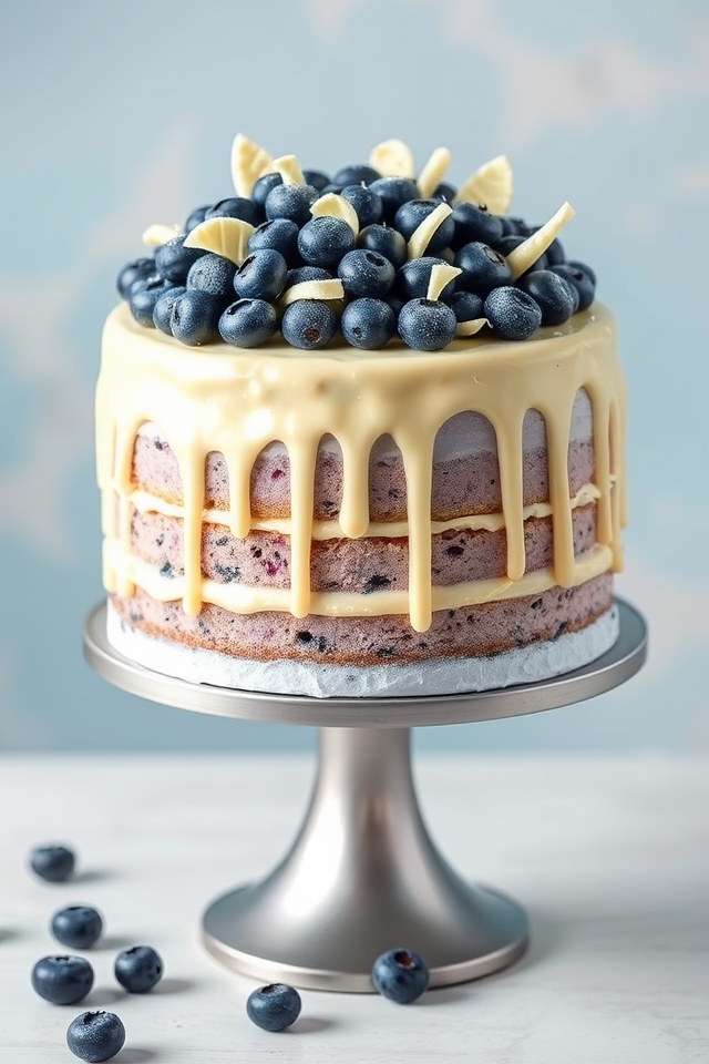 elegant blueberry white chocolate delight