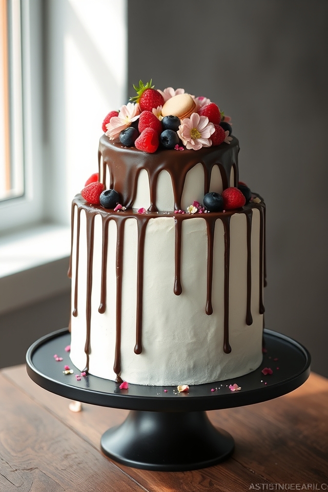 elegant cascading drip delights
