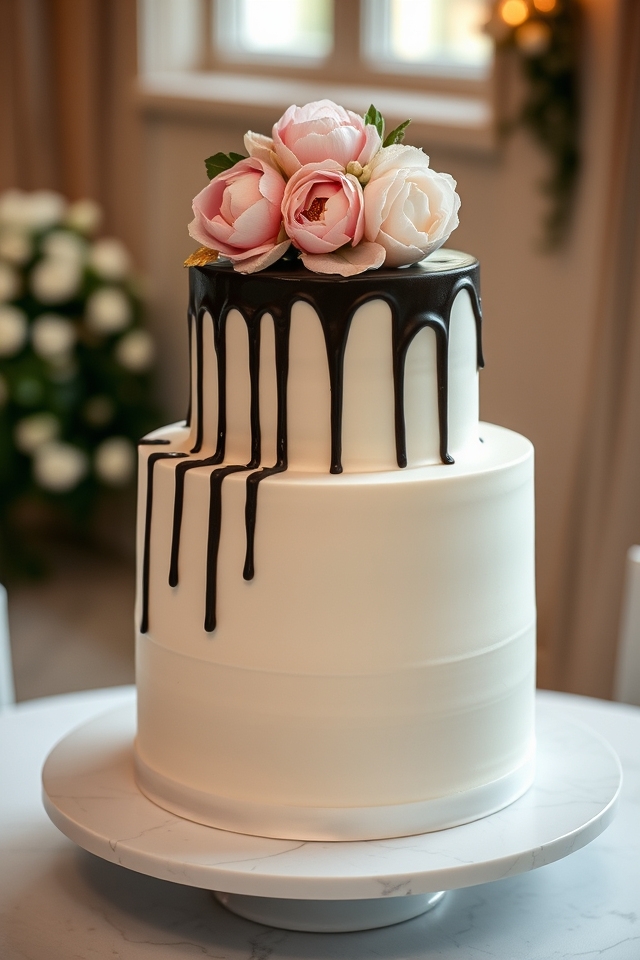 elegant cascading wedding drips