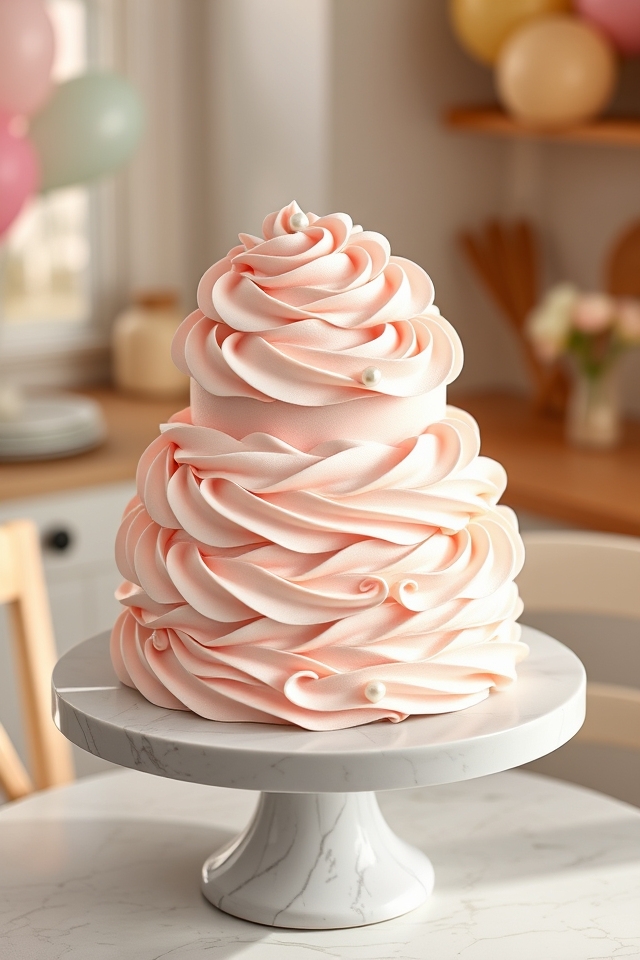elegant classic buttercream swirls