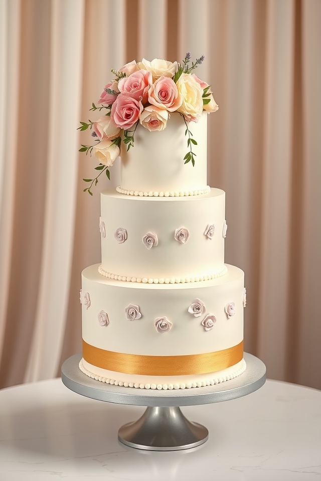 elegant custom tiered cake
