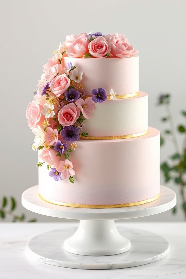 elegant delicate floral accents