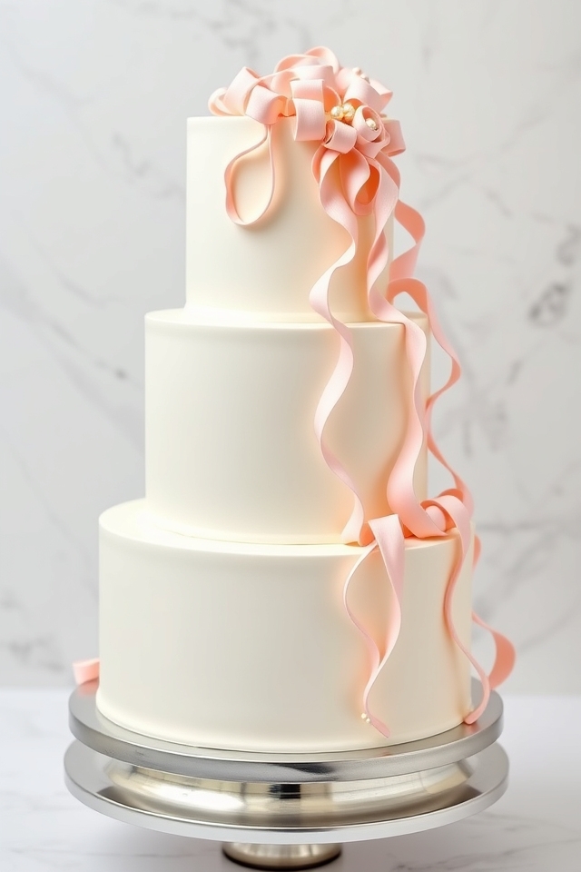 elegant delicate ribbon loops