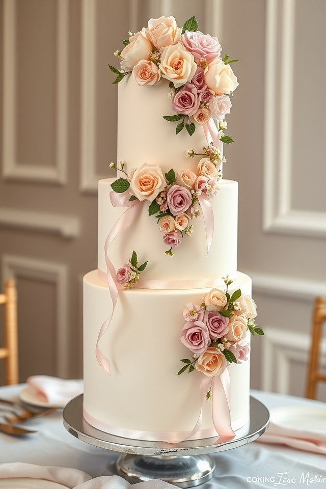 elegant floral ribbon combo