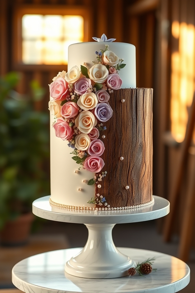 elegant floral rustic charm