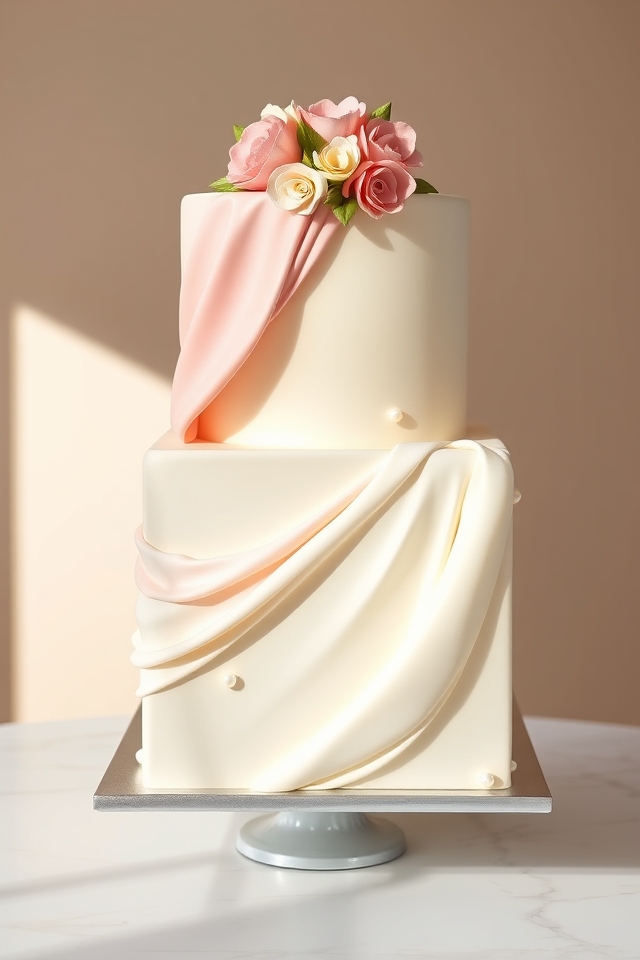 elegant fondant draping designs