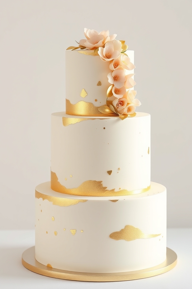 elegant gold leaf shimmer