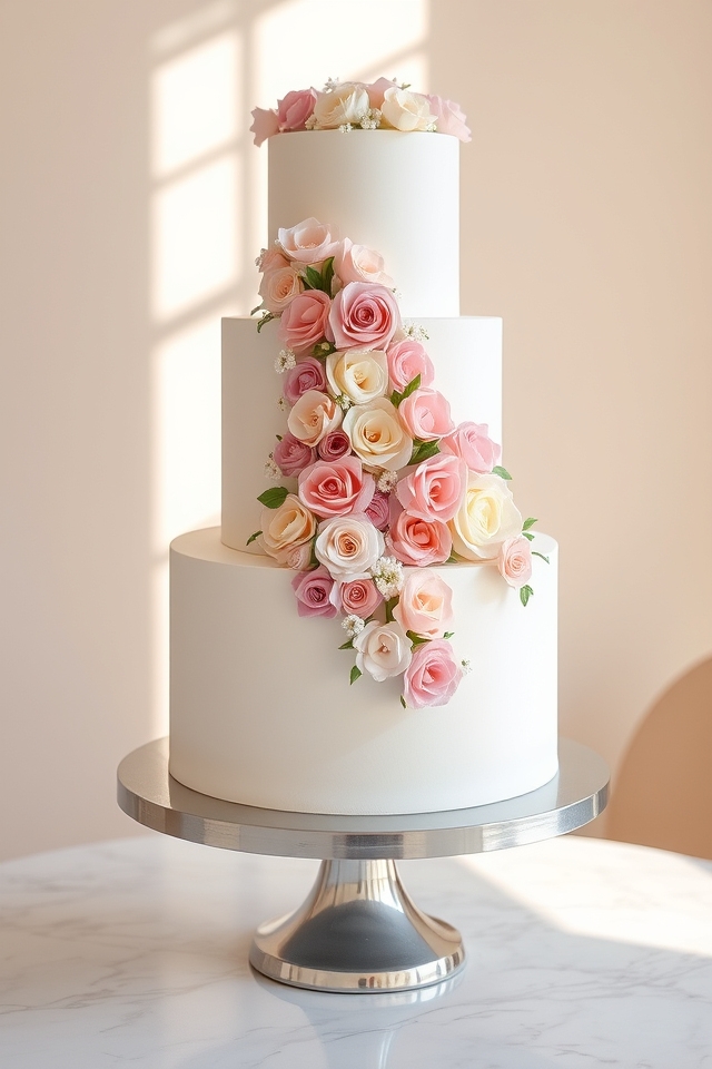 elegant handcrafted floral cakes