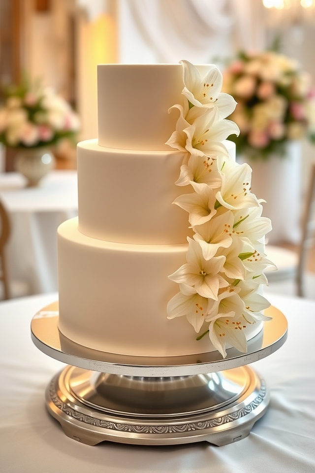 elegant lily floral centerpiece
