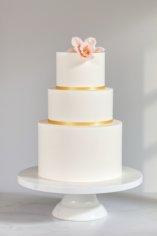 elegant minimalist cake design
