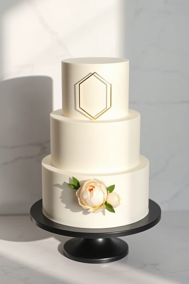 elegant minimalist cake designs