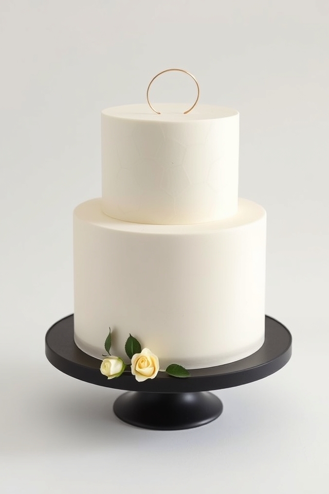 elegant minimalist cake designs