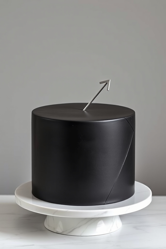 elegant minimalist modern cake
