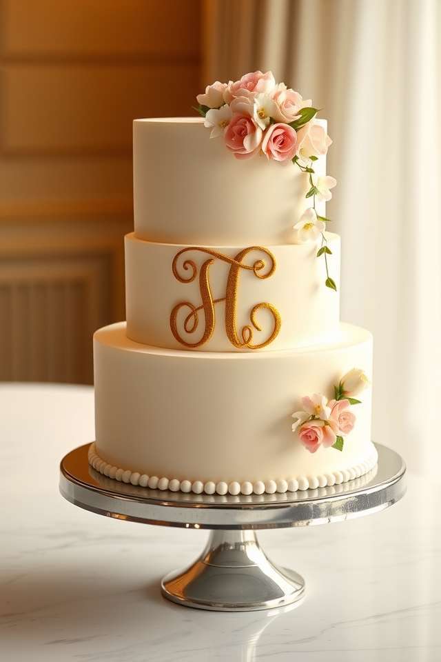 elegant personalized monogram accent