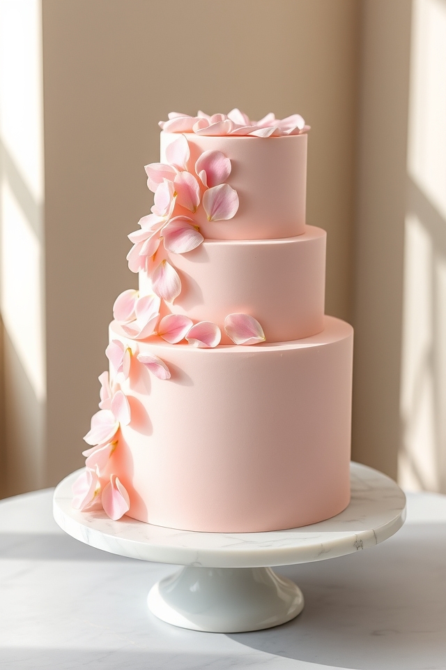 elegant pink rose petals