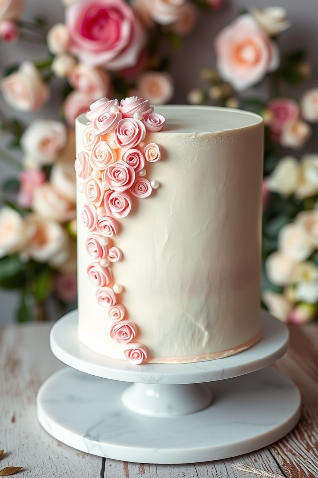 elegant piped rosette cluster