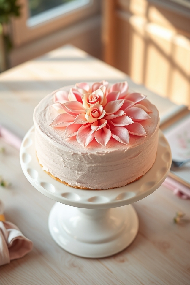 elegant rose petal accent