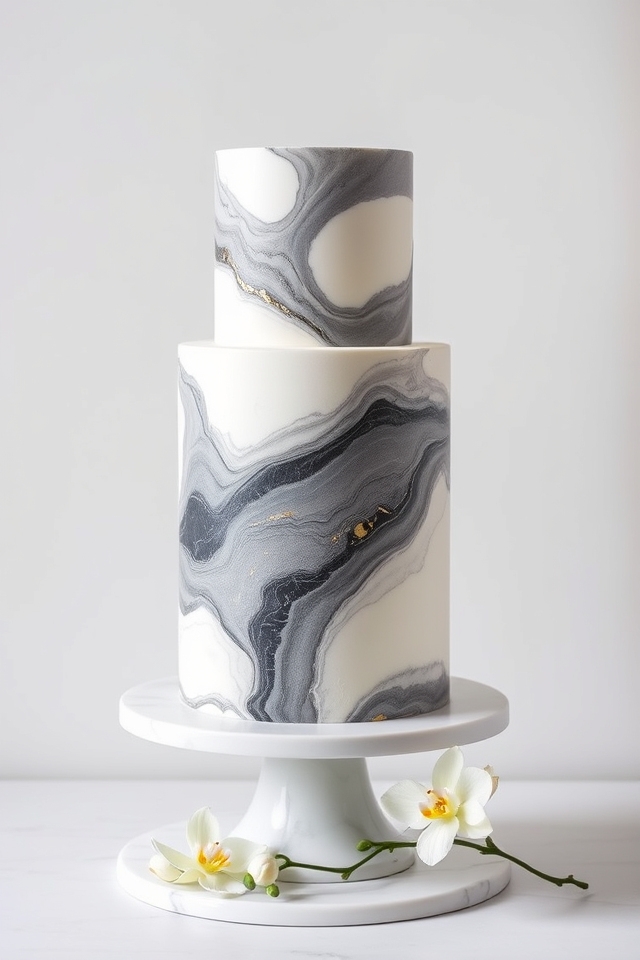 elegant swirling marble designs