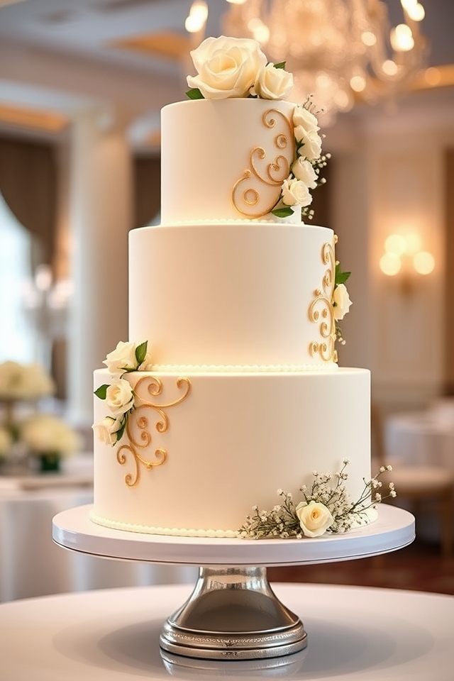 elegant tiered milestone cakes