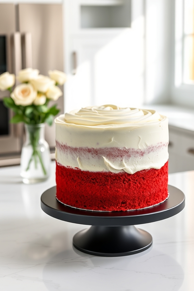 elegant two layer red velvet