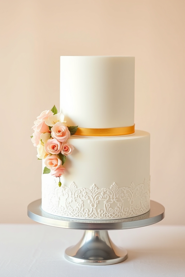 elegant two tier delicate design