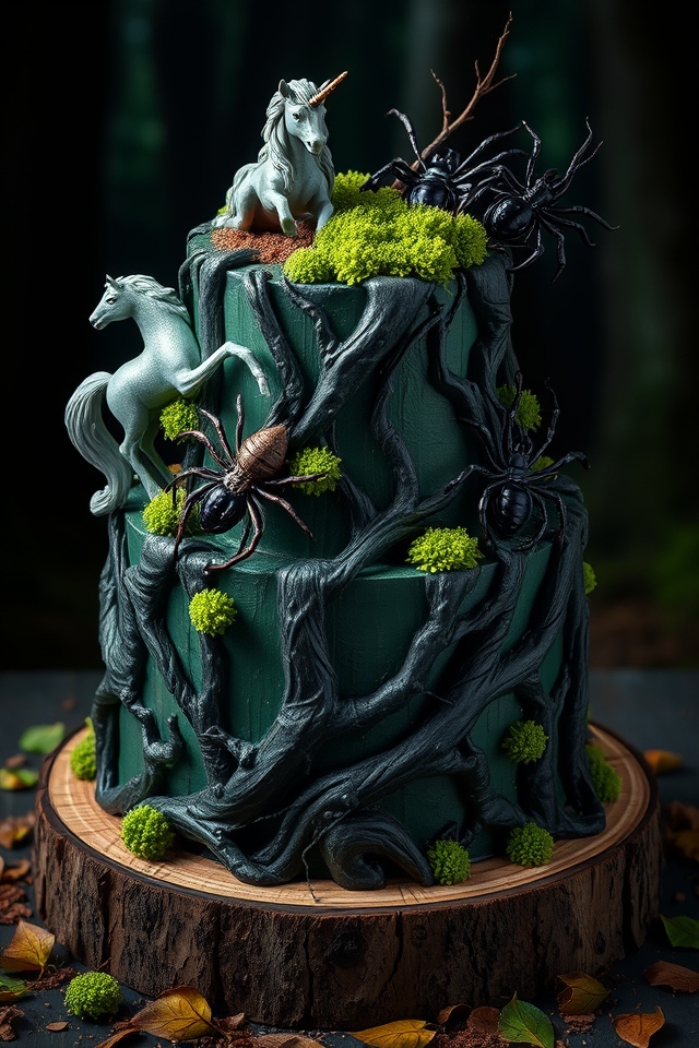 enchanted forbidden forest cake