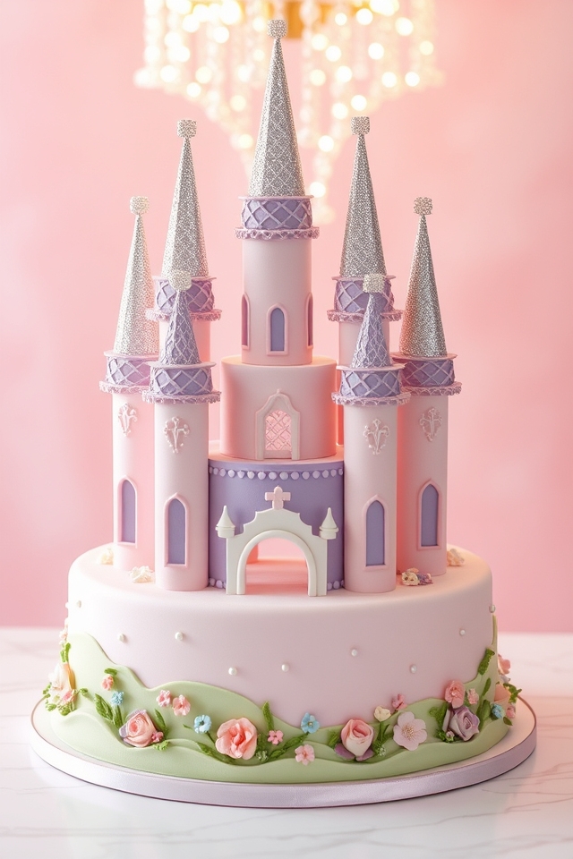 enchanting fairytale castle cake