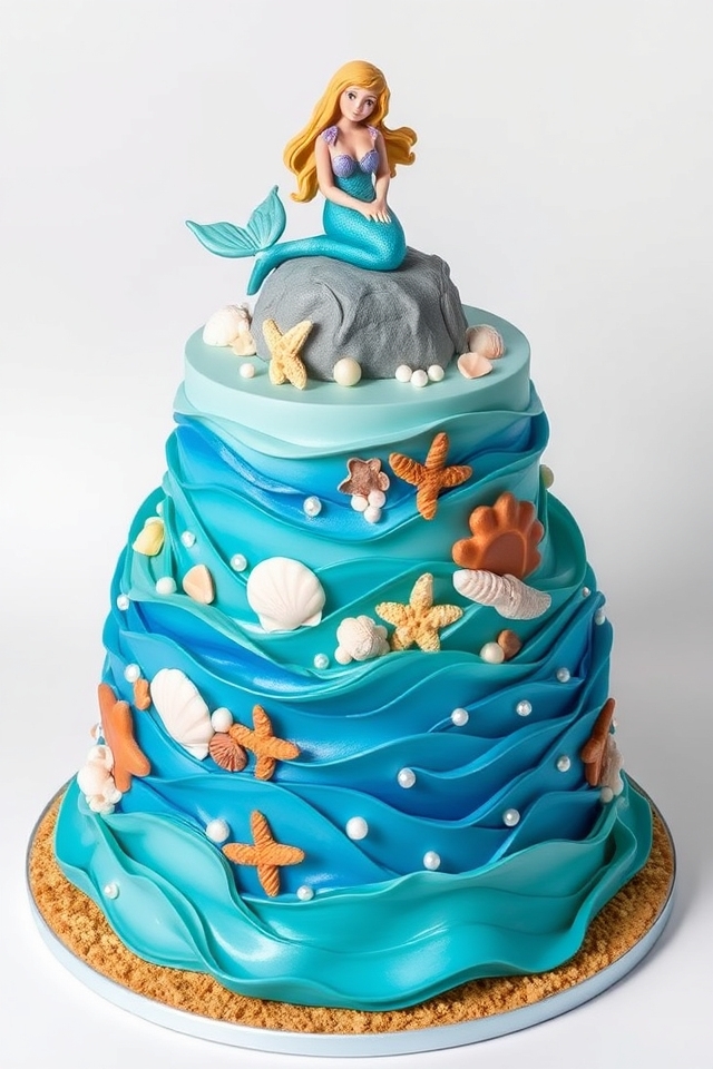 enchanting mermaid ocean scene
