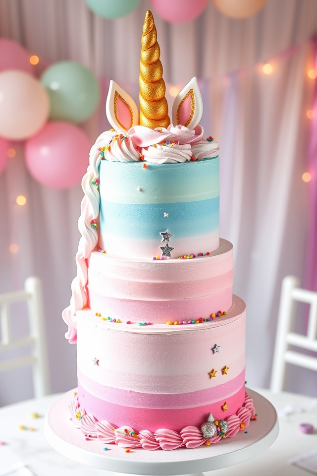 enchanting unicorn magic cake