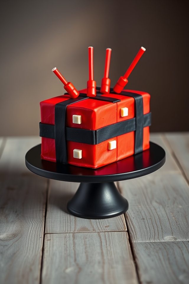 explosive minecraft tnt cake