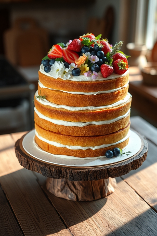 exposed layers minimal frosting