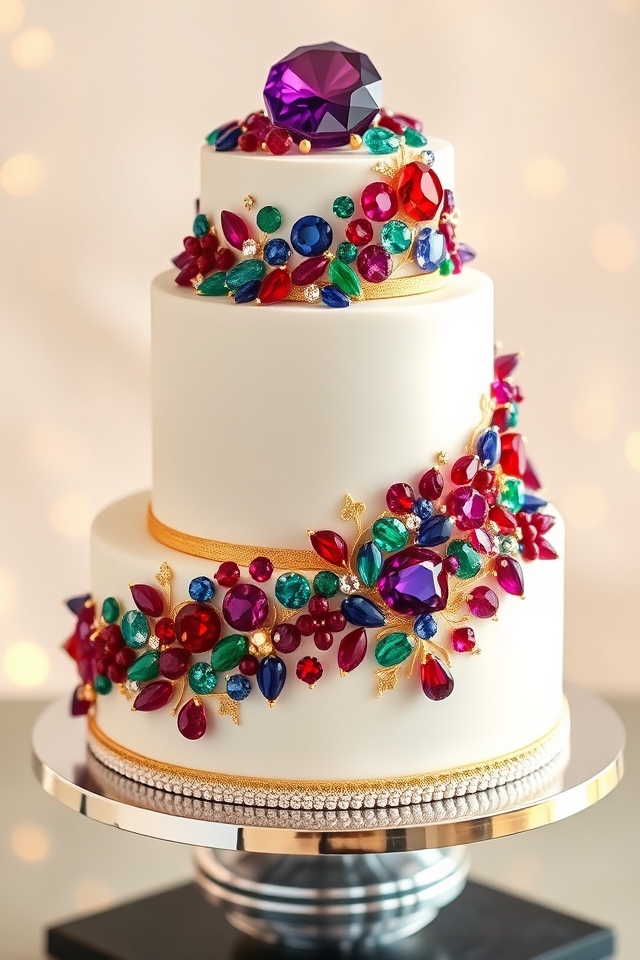 extravagant edible gemstone cakes