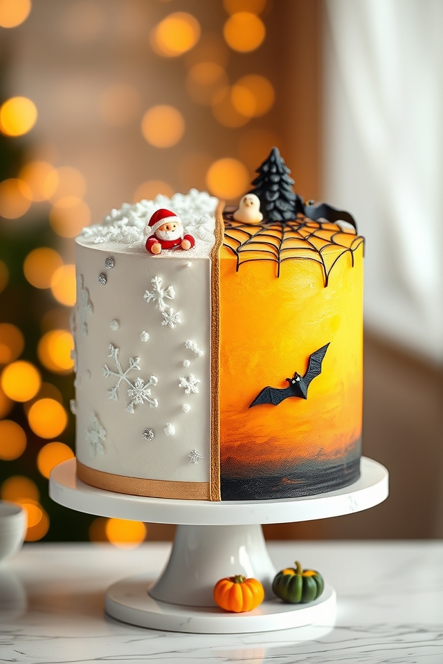 festive dual holiday contrast