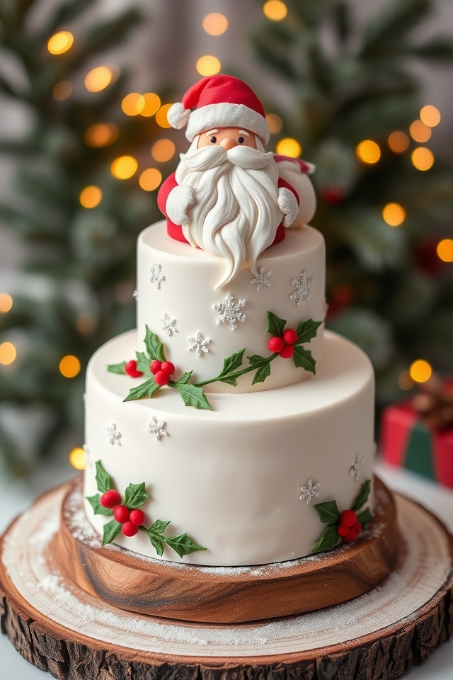 festive holiday cake motifs