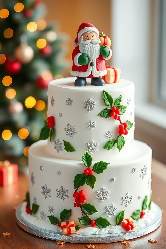 festive holiday cake motifs