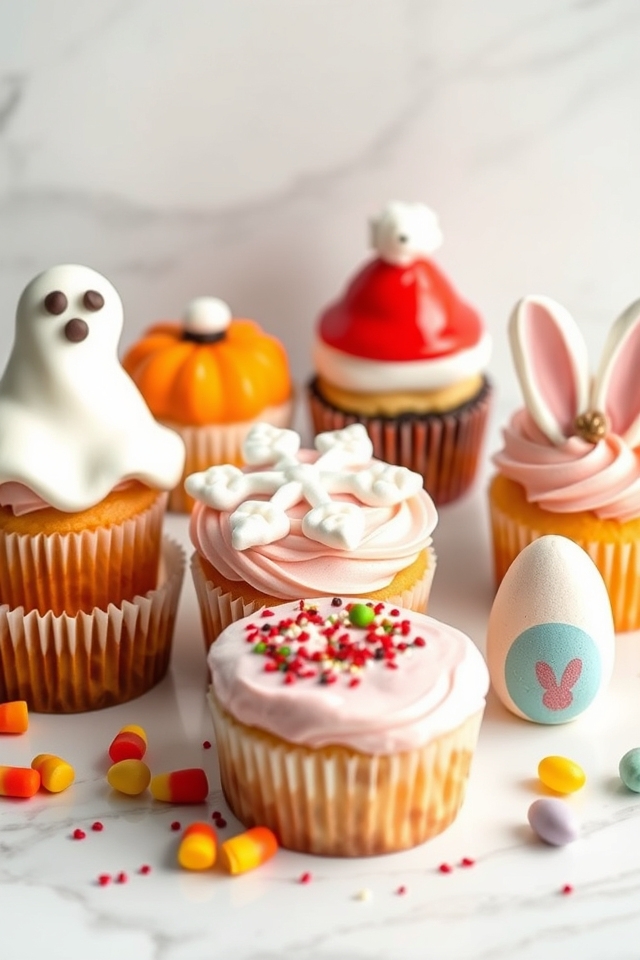 festive holiday cupcake designs