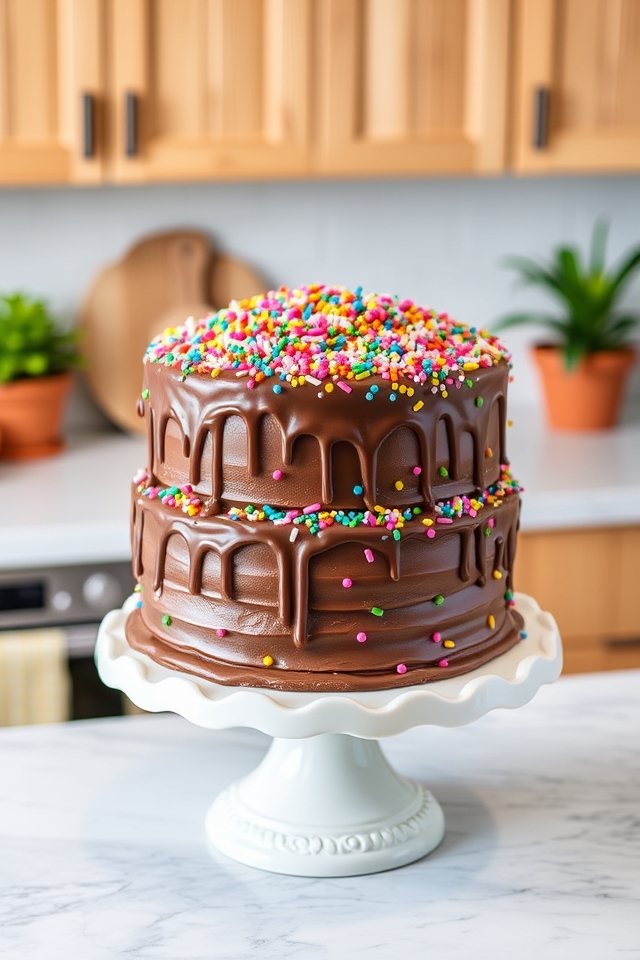 festive milk chocolate sprinkles