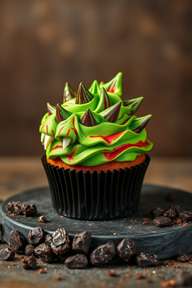 fierce flavors dinosaur cupcakes