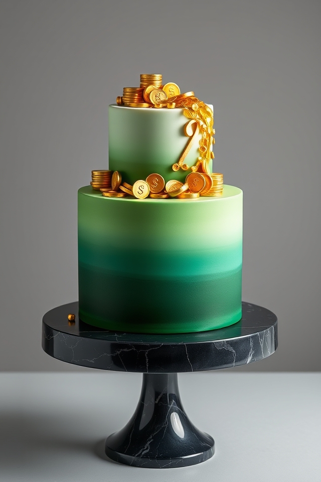 financial growth cake designs