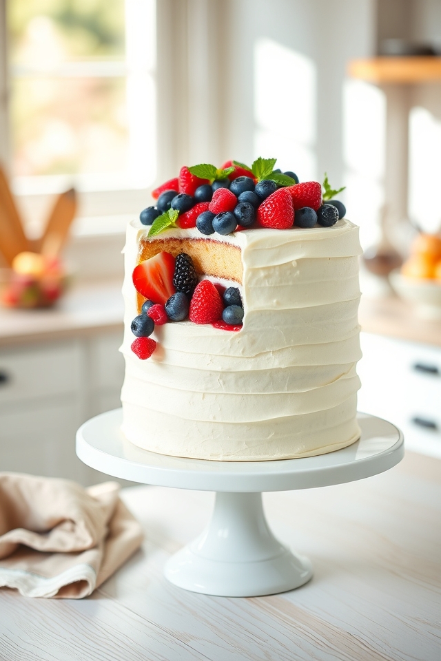 fluffy vanilla berry delight