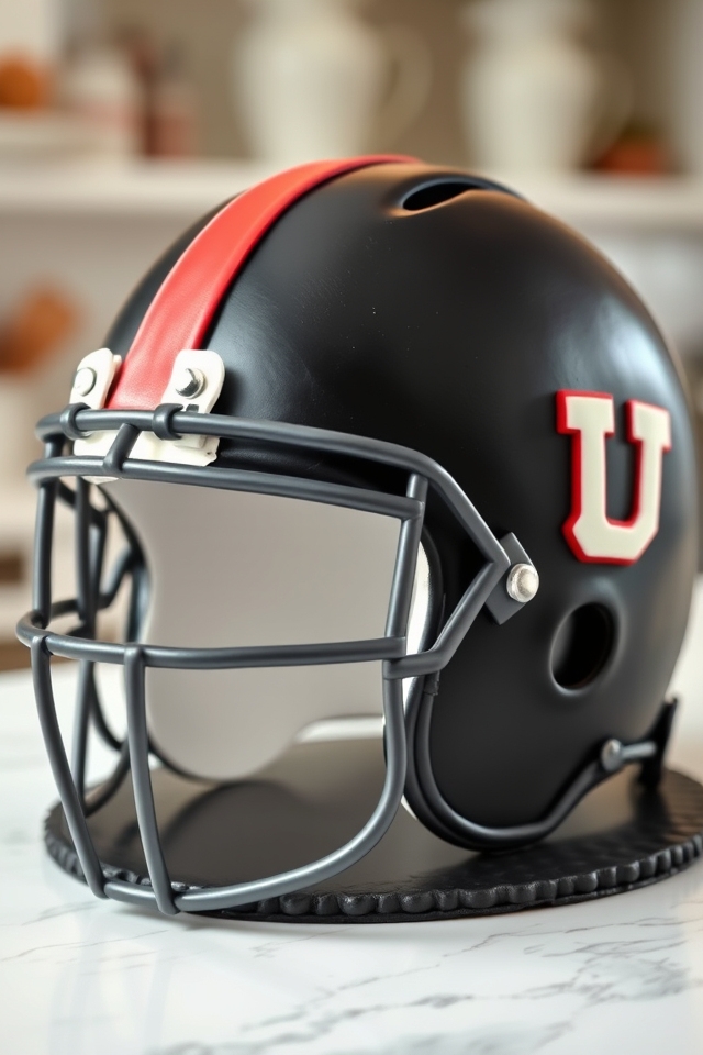 fondant football helmet masterpiece
