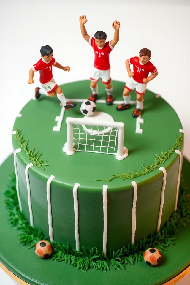 fondant football player figurines