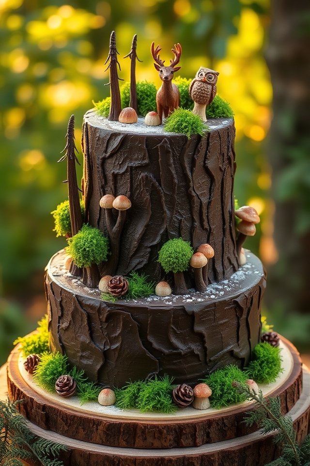 fondant trees mushrooms creatures