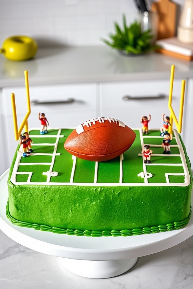football field touchdown scene