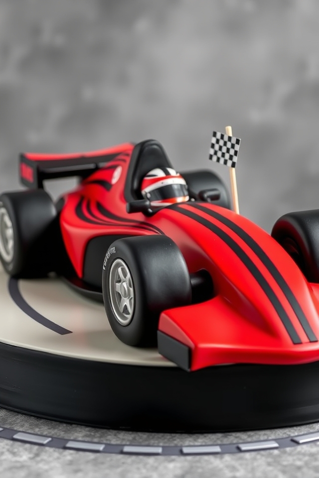 formula one speedster cake