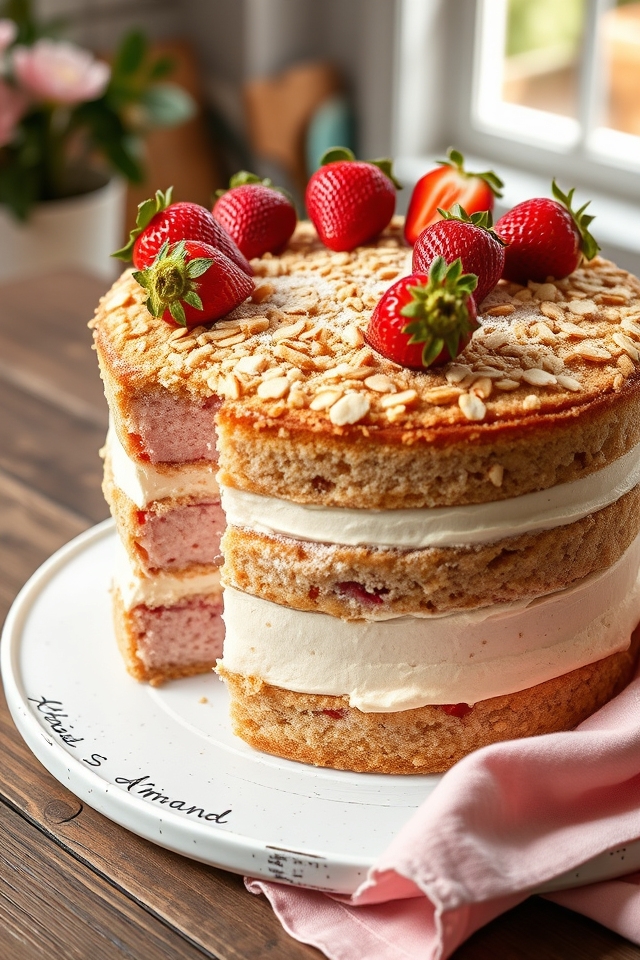 fresh strawberry almond crunch